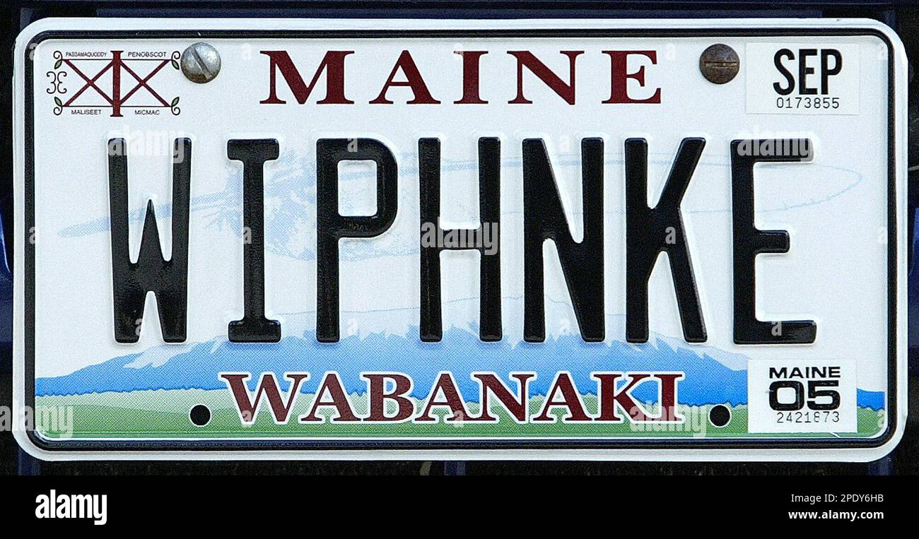 A license plate honoring members of Maine's Indian tribes was unveiled